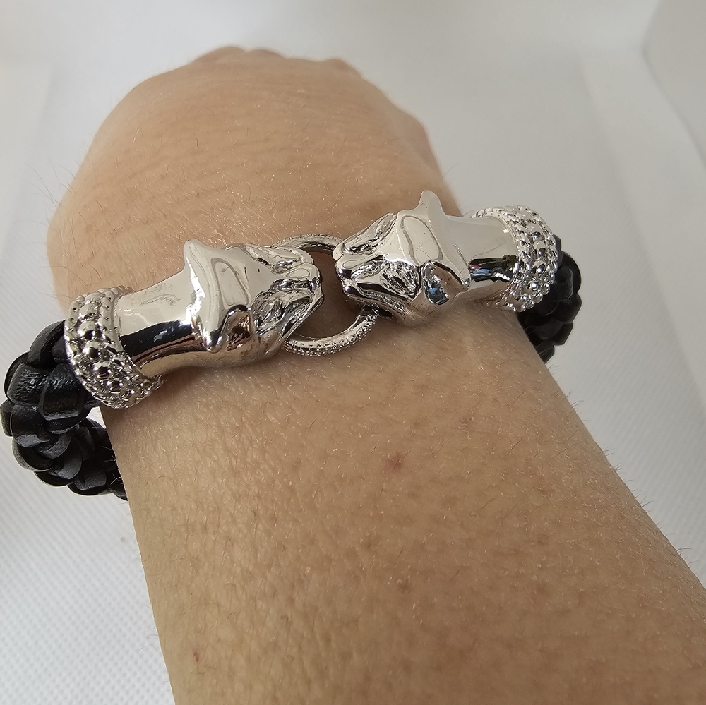 Genuine Leather Milor Panther Bracelet! - Picture 2 of 5